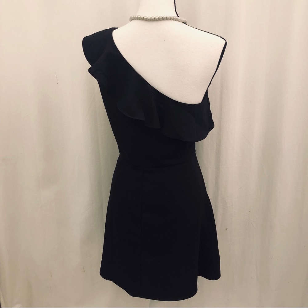 Banana Republic frilly one sleeve LBD 6P - Picture 4 of 8